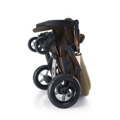 Vista telaio da chiuso - Colore Coconut Brown - Passeggino Quattro Ruote Concord Neo