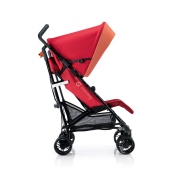 Vista diagonale - Colore Lava Red - Passeggino Quattro Ruote Concord Quix