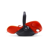 Vista laterale seggiolino auto Cloud Q Plus reclinato - Passeggino Trio Cybex PRIAM Trio seduta Light Cloud Q Plus