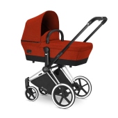 Carrozzina colore Autumn Gold - Passeggino Duo Cybex PRIAM Duo seduta LUX e Navicella
