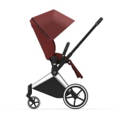 Passeggino vista lato fronte mamma colore Autumn Gold - Passeggino Duo Cybex PRIAM Duo seduta LUX e Navicella