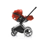 Travel system con seggiolito auto Cloud Q Plus colore Autumn Gold - Passeggino Trio Cybex PRIAM Trio Cloud Q Plus