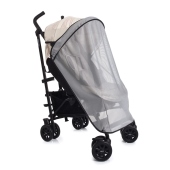 Vista con zanzariera (accessorio opzionale) - Colore: Pepper White - Passeggino Leggero Easywalker MINI Buggy