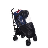 Vista con parapioggia (incluso) - Colore: Union Jack - Passeggino Leggero Easywalker MINI Buggy