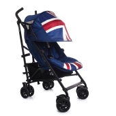 Particolare della capottina aperta - Colore: Union Jack - Passeggino Leggero Easywalker MINI Buggy