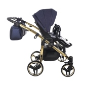 Vista laterale con seduta passeggino - Passeggino Gemellare Junama Saphire Gemellare