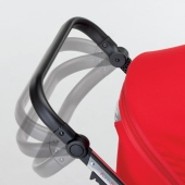 Dettaglio regolazione del maniglione del passeggino colore Red - Passeggino Quattro Ruote Foppapedretti CHIC passeggino