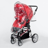 Passeggino con parapioggia colore Red - Passeggino Quattro Ruote Foppapedretti CHIC passeggino