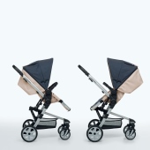 Passeggino fronte mamma e fronte strada, vista laterale - Passeggino Trio Foppapedretti Supertres