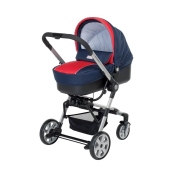 Versione carrozzina  colore Ciliegia - Passeggino Trio Foppapedretti Tres