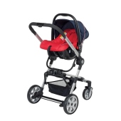 Versione Travel System  colore Ciliegia - Passeggino Trio Foppapedretti Tres