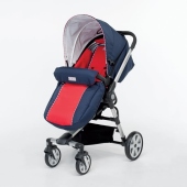 Versione passeggino con coprigambe  colore Ciliegia - Passeggino Trio Foppapedretti Tres