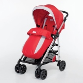 Versione passeggino con coprigambe colore Corallo - Passeggino Trio Foppapedretti TUO