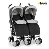 Vista con coprigambe - Passeggino Gemellare Hauck Torro Duo