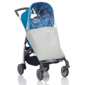 Vista passeggino con parapioggia - Passeggino Quattro Ruote Inglesina Avio all over