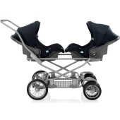 Combinazione Telaio e seggiolino auto Huggy - Passeggino Gemellare Inglesina Domino Twin