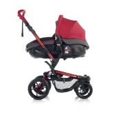 Vista laterale carrozzina colore S13 Scarlet - Passeggino Duo Jan Duo Crosswalk Formula Matrix Light 2