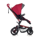 Vista fronte strada passeggino colore S13 Scarlet - Passeggino Duo Jan Crosswalk Formula Nano