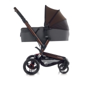 Vista laterale carrozzina colore S10 Desert - Passeggino Trio Jan Trio Rider Formula Strata Micro
