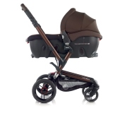 Vista laterale carrozzina colore S10 Desert - Passeggino Trio Jan Trio Rider Formula Strata Transporter 2