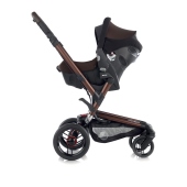 Vista laterale travel system colore S10 Desert - Passeggino Trio Jan Trio Rider Formula Strata Transporter 2