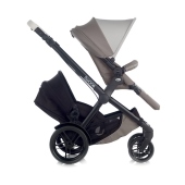 Combinazione passeggino gemellare colore S16 Taupe - Passeggino Quattro Ruote Jan Twone