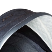Particolare della cappottina - tessuto denim rovesciato - Passeggino Duo Joolz Day Studio Gris