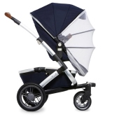 Vista con zanzariera  - accessorio opzionale - colore: Parrot Blue - Passeggino Duo Joolz Geo Mono