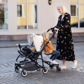 vista ambientata - Lascal Pedana Buggy Board Maxi con sellino