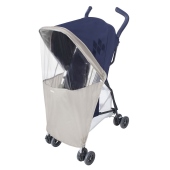 Vista con parapioggia (incluso) - Colore: Midnight Navy - Passeggino Ultraleggero Maclaren Mark II