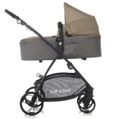 Vista laterale con navicella Top Plus - Passeggino Duo Be Cool Slide Top Plus