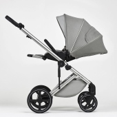 Vista laterale con schienale reclinato - Passeggino Duo Anex Mev
