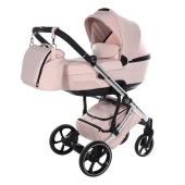 Vista diagonale con navicella installata - Passeggino Trio Antes Baby Trio Monogram