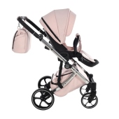 Vista laterale del passeggino fronte strada - Passeggino Trio Antes Baby Trio Monogram