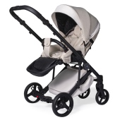 Vista diagonale del passeggino - Passeggino Trio Antes Baby Trio Premium Artic Beige