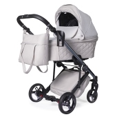 Vista diagonale con navicella - Passeggino Trio Antes Baby Trio Premium Nice Grey