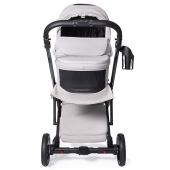 Vista frontale con navicella - Passeggino Trio Antes Baby Trio Premium Nice Grey