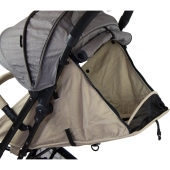 Vista posteriore cappottina con finestra aerazione - Passeggino Leggero Aziamor Easy