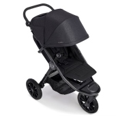 Vista diagonale con cappottina abbassata - Passeggino Tre Ruote Baby Jogger City Elite2