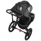 Vista dallalto e dettaglio cappottina - Passeggino Tre Ruote Baby Jogger Summit X3