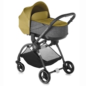 Vista diagonale con navicella installata - Passeggino Duo Be Cool Outback Crib