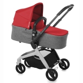 Vista diagonale con navicella installata - Passeggino Trio Be Cool Push 3 Top Plus One