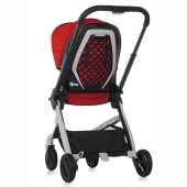 Vista da dietro e dettaglio struttura traspirante - Passeggino Quattro Ruote Be Cool Push