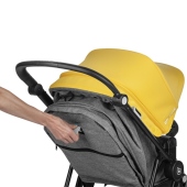 Dettaglio maniglia per reclinazione schienale - Passeggino Quattro Ruote Be Cool Quantum