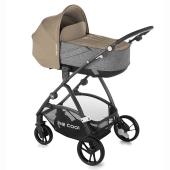 Vista diagonale con navicella Crib - Passeggino Duo Be Cool Slide Crib