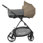 Vista laterale con navicella Crib - Passeggino Duo Be Cool Slide Crib
