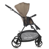 Vista laterale fronte strada del passeggino - Passeggino Duo Be Cool Slide Crib