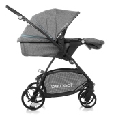 Vista laterale con schienale disteso - Passeggino Duo Be Cool Slide Flex