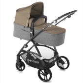 Vista diagonale con navicella Top Plus - Passeggino Duo Be Cool Slide Top Plus