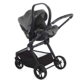Vista diagonale con seggiolino auto - Passeggino Trio Be Cool Trio Stratos